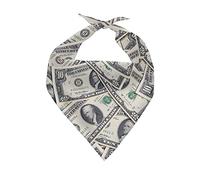 Money Dogs Bandana Everyday Wear Cat Dog Kerchief Special Occasions Pets Dog Triangle Bibs Scarf For Small Medium Large Dogs