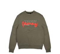 Money Double Money Crew Sweat Steel Grey - S