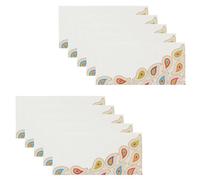 Money Envelopes Shagun Indian Gift Pack of 10 White Cash Wallets Envelope Gift Card Voucher Fancy Holder Colourful Paisley for Wedding Favours Engagement Anniversary Diwali Eid Invitation