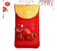 Money Envelopes | Traditional Embroidery Design Packet,Chinese Traditional Money Red Envelope Pockets - for Marriage Engagement Birthday Wedding for Men Boys Girls Youth