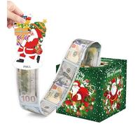 Money Gift Box, Birthday Money Box Cash Gift Pull, Christmas Money Gift Boxes, Money Presentation Box for Cash Gifts Birthday, for Pull out Happy Birthday Card (Green)