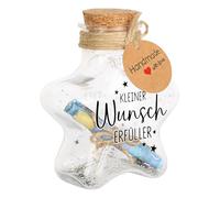 Money Gift Box - Decorative Bottle with Cork - Gift for Money - Sequins - Gift for Birthday, Christening, Communion, Confirmation, Wedding
