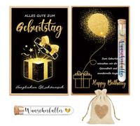 Money Gift for Birthday, Original Money Gift Packaging with Birthday Card, Test Tube, Jute Bag and Gift Box, Creative Gift Idea for Men and Women