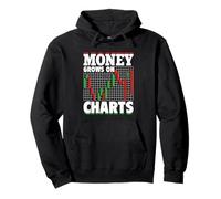 Money Grows On Charts - Stock Trading Crypto Day Trader Pullover Hoodie