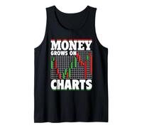 Money Grows On Charts - Stock Trading Crypto Day Trader Tank Top