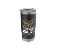 Money Grows On Trees - Funny Arborist for Men Tree Trimmer Stainless Steel Insulated Tumbler