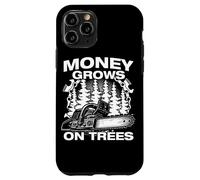 Money Grows on Trees Lumberjack Chainsaw Wood Chopping Case for iPhone 11 Pro