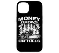 Money Grows on Trees Lumberjack Chainsaw Wood Chopping Case for iPhone 13