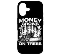 Money Grows on Trees Lumberjack Chainsaw Wood Chopping Case for iPhone 17