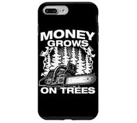 Money Grows on Trees Lumberjack Chainsaw Wood Chopping Case for iPhone 7 Plus/8 Plus