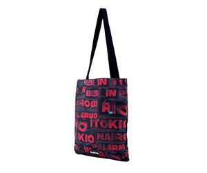 Money Heist Cities-Shopping Bag, Red, 33 x 40 cm