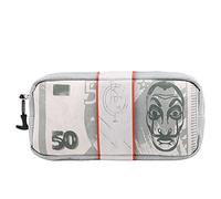 Money Heist Wad-Wad Pencil Case, Green, 9.5 x 6.5 cm
