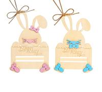 Money Holder for Cash Small Solid Wooden Bunny Shape