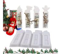 Money Holder Mold - 4-Cavity Christmas Decoration Moulds | Easy Release Silicone Cash Holder Mold for DIY Gift Making | Reusable Epoxy Resin Mould for Holiday Party, Home, Classroom, Crafting, Hand
