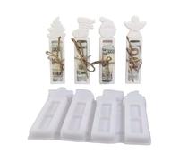 Money Holder Mold,4-Cavity Decorative Casting Moulds,Non-Stick Cash Holder Mold - for Classroom Handcrafting Holiday Gathering Home Casting