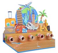 Money Holders for Cash Travel The World Pop Up Greeting Cards with Blank Note Card & Envelope, celebration gift for Friendship, Love, Anniversary, Special Moments, Birthday, Holiday