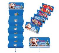 Money Holders for Christmas,Party Supplies | Christmas Santa Money Holders with 10 Slots - for Men Women Boys Girls Teens Wife Husband Son Daughter Family Friends, Blue, Refer to description