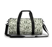 Money Hundred Dollar Bills Gym Bag Travel Duffel for Men Women