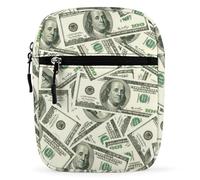 Money Hundred Dollar Bills Small Crossbody Bag for Men Women