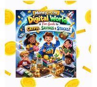 Money in the Digital World: A Beginner-kid Friendly Financial Literacy Adventure and Fun Guide to Crypto, Savings & Stocks!