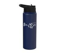 Money is the Root of All Evil Math Formula Stainless Steel Insulated Water Bottle