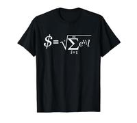 Money is the Root of All Evil Math Formula Value Graphic T-Shirt, Men, Black, XL