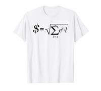 Money is the Root of All Evil Math Formula Value Graphic T-Shirt, Men, White, L