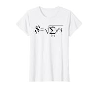 Money is the Root of All Evil Math Formula Value Graphic T-Shirt, Women, White, XS
