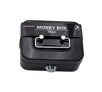 Money Lock Box - Money Bank | Security Box With Key Lock | Steel Cash Box Suitable For Storing Cash, Documents, Jewelry & Home Or Business Use