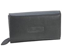 Money Maker Women's Leather Wallet - Large Purse for Women - Wallet, black, 17 cm width x 9 cm height x 4 cm depth, rfid wallet
