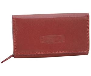Money Maker - Women's Leather Wallet - Large Purse for Women - Wallet with RFID Protection, Red