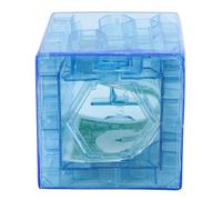 Money Maze Box for Cash Funny Maze Money Box Blue Translucent for Cash Gift Bank Play Toys for Kids Adults Gifts