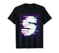 Money On My Mind Glitched Dollar Bills Sign Money Lover Value Graphic T-Shirt, Men, Black, XL