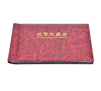 Money Organizer, 30 Pages Currency Album Currency Sleeves Paper Money Collection Bill Book for Bills Banknotes or Coupons (Magenta)