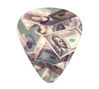 money Patterned guitar picks - (thin/medium/thick) free to choose, suitable for all kinds of string instruments,