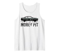Money Pit Melted Car Enthusiast Funny Mechanic Gearhead Tank Top