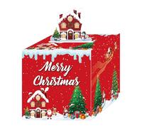 Money Pull Box for Cash, Interactive Holiday Utensils with 30 Bags, Christmas Money Holder, for Birthday, Halloween, Year, Children, Adults, , Friends, Wedding, Christmas Eve, Home