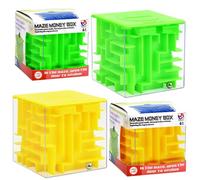 Money Puzzle Box, 2Pcs Logical Challenge Steel Ball Puzzle Cube Fidgets Education Sensory Toys Fidget Cube Development Intellectual Puzzle Decompression Cubes Toy Gift for Kids Teens