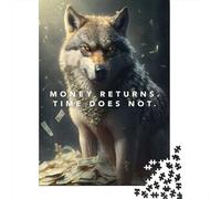Money Returns Motivation Wooden Jigsaw Puzzles for Adults 1000 Piece Puzzles Rectangular Puzzle Gifts And Home Decor And Family Game 1000pcs (75x50cm)