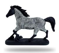Money Running Horse Statue Standing Noble Horses Table Sculpture, Coins Figures Great Gift Animal Figurines Home Décor, Desktop Art Figure, Steed Crafts Decorations for Living Room Party