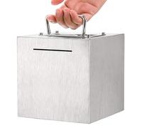 Money Saver - 6inch Stainless Steel Large Unbreakable Bank,Saving Money Box - for Birthday Christmas Thanksgiving New Year Kids Company Offices Study Bedroom Living Room Home