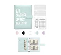Money Saver Budget Binder Book with Numbers Pouches, Money Envelopes Saving Challenge Budget Binder, 100 Days A5 Money Envelopes Budget Binder for Cash Saving $5,050 Blue