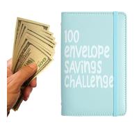 Money Saving Binder - 100 Envelope Savings Challenge | Cash Savings for Expense Tracking | Daily Revenue Management Home School Offices