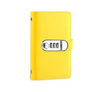 Money Saving Binder, 100 Envelopes Budget Organizer, Leather Money Saving Challenge Book, Large Capacity Cash Organizer, Moneys Holder with Password Lock for Home School Financial Planning