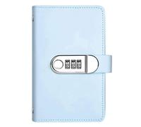 Money Saving Binder, 100 Envelopes Budget Organizer, Leather Money Saving Challenge Book, Large Capacity Cash Organizer, Moneys Holder with Password Lock for Home School Financial Planning