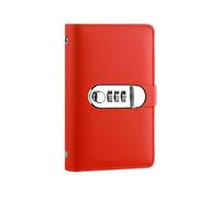 Money Saving Binder, 100 Envelopes Budget Organizer, Leather Money Saving Challenge Book, Large Capacity Cash Organizer, Moneys Holder with Password Lock for Home School Financial Planning