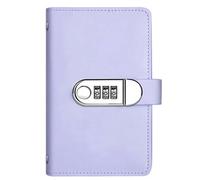 Money Saving Binder, 100 Envelopes Budget Organizer, Leather Money Saving Challenge Book, Large Capacity Cash Organizer, Moneys Holder with Password Lock for Home School Financial Planning