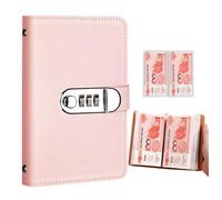 Money Saving Binder | 100 Envelopes with Combination Lock - Money Book for Saving Money for Financial Expenses for Kids, Adults, Home, Apartment
