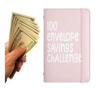 Money Saving Binder | 100 Savings Challenge Book | Cash Folder Organizer for Income Tracking Budgeting Management Low Buy Urgency Fund Family