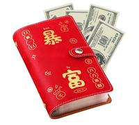 Money Saving Binder - 2025 Money Clip Large Capacity - 50 Sheets Multiple Compartments Financial Management Book for Cash Management